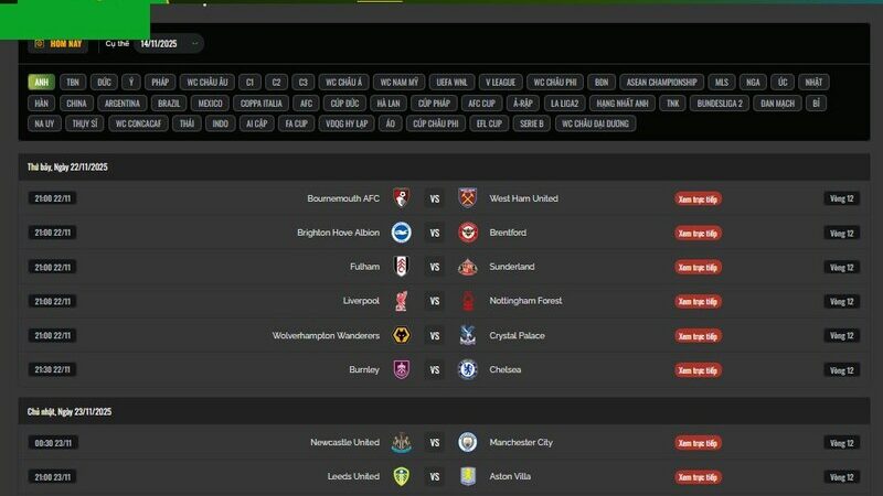 Mì Tôm TV – Kênh trực tiếp bóng đá hàng đầu dành cho anh em mê bóng đá